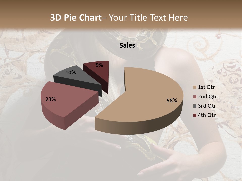 Caucasian Grace Pretty PowerPoint Template