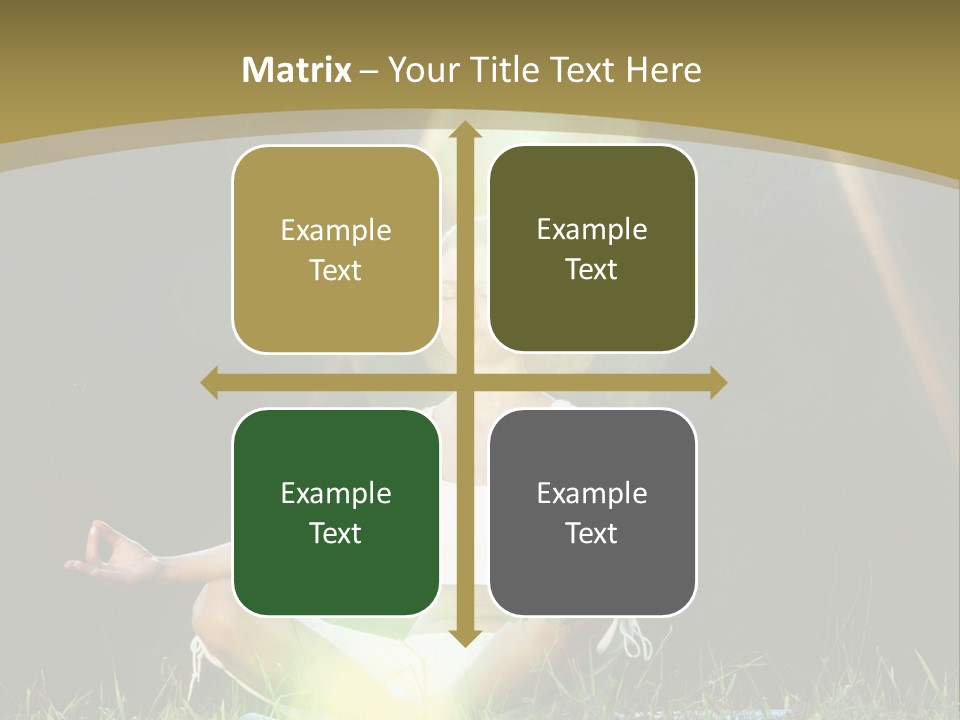 Standing Relax Hands PowerPoint Template