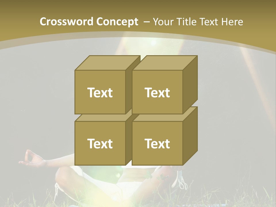 Standing Relax Hands PowerPoint Template