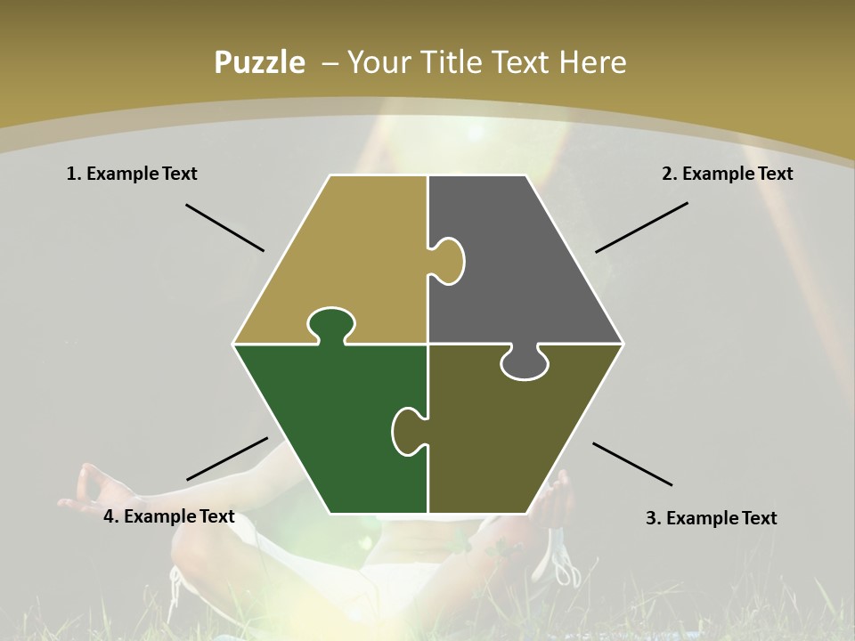 Standing Relax Hands PowerPoint Template