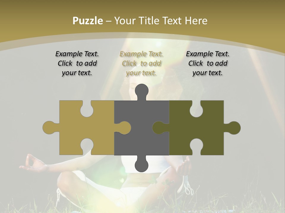 Standing Relax Hands PowerPoint Template