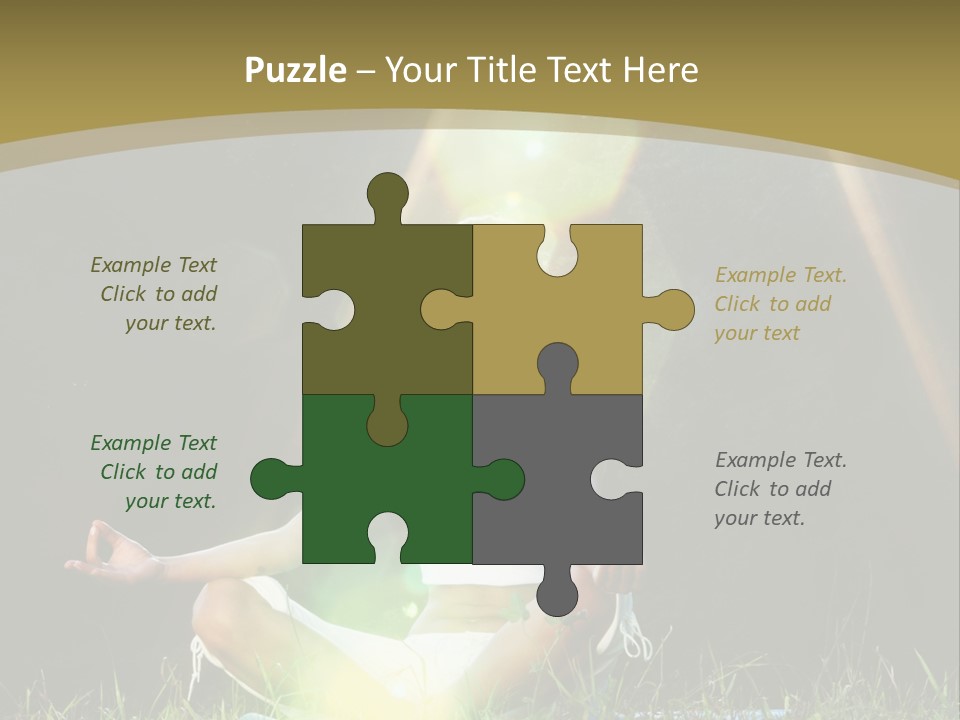 Standing Relax Hands PowerPoint Template