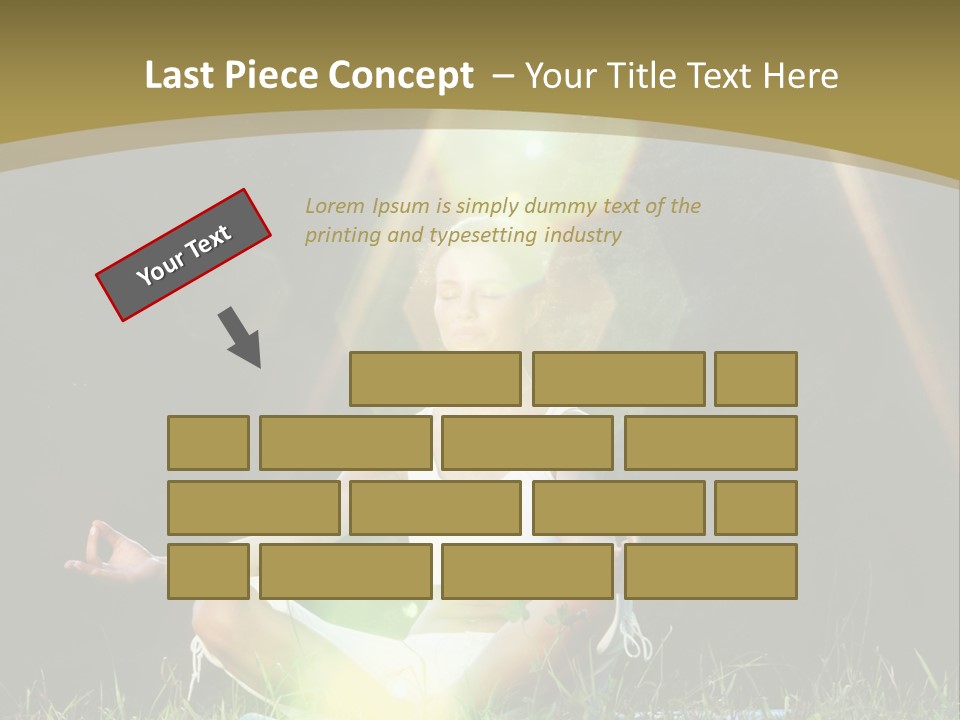 Standing Relax Hands PowerPoint Template