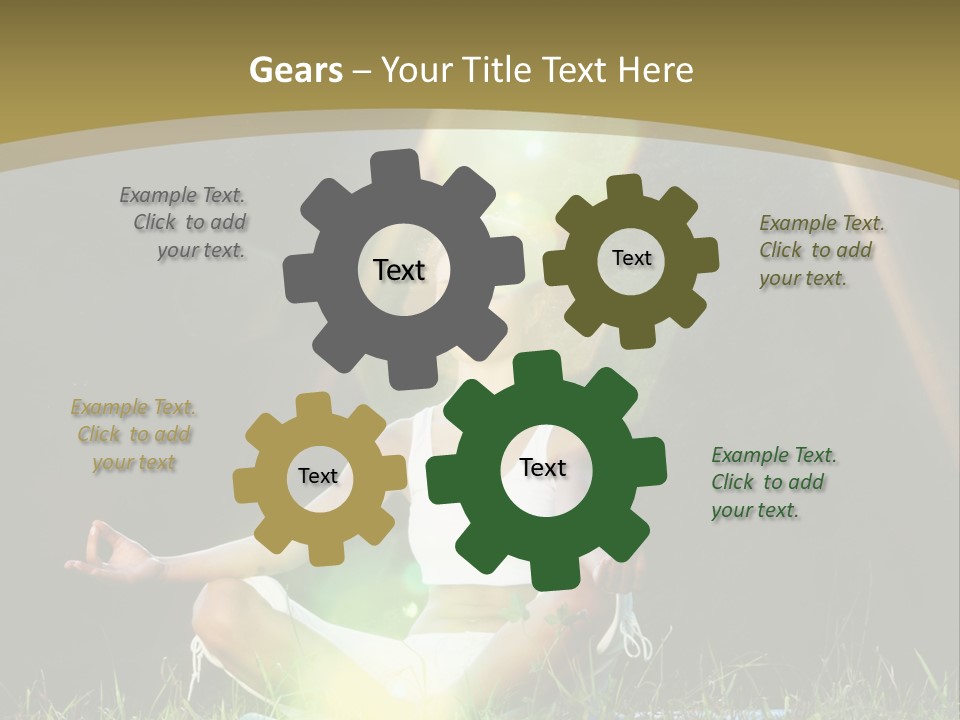 Standing Relax Hands PowerPoint Template