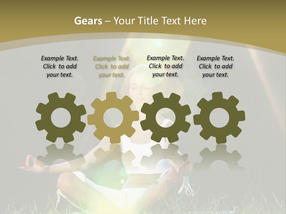 Standing Relax Hands PowerPoint Template