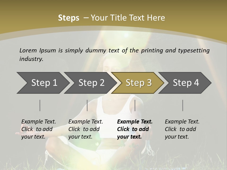 Standing Relax Hands PowerPoint Template