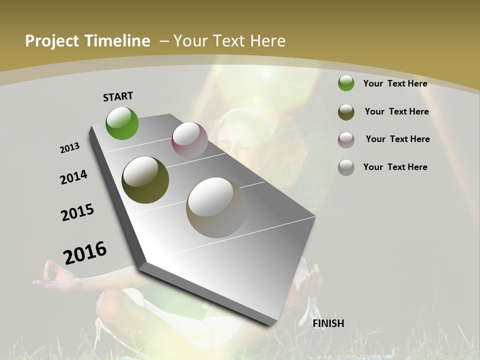 Standing Relax Hands PowerPoint Template