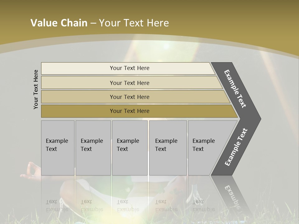 Standing Relax Hands PowerPoint Template