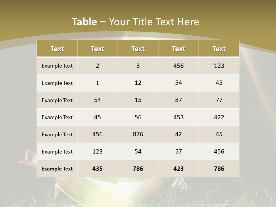 Standing Relax Hands PowerPoint Template