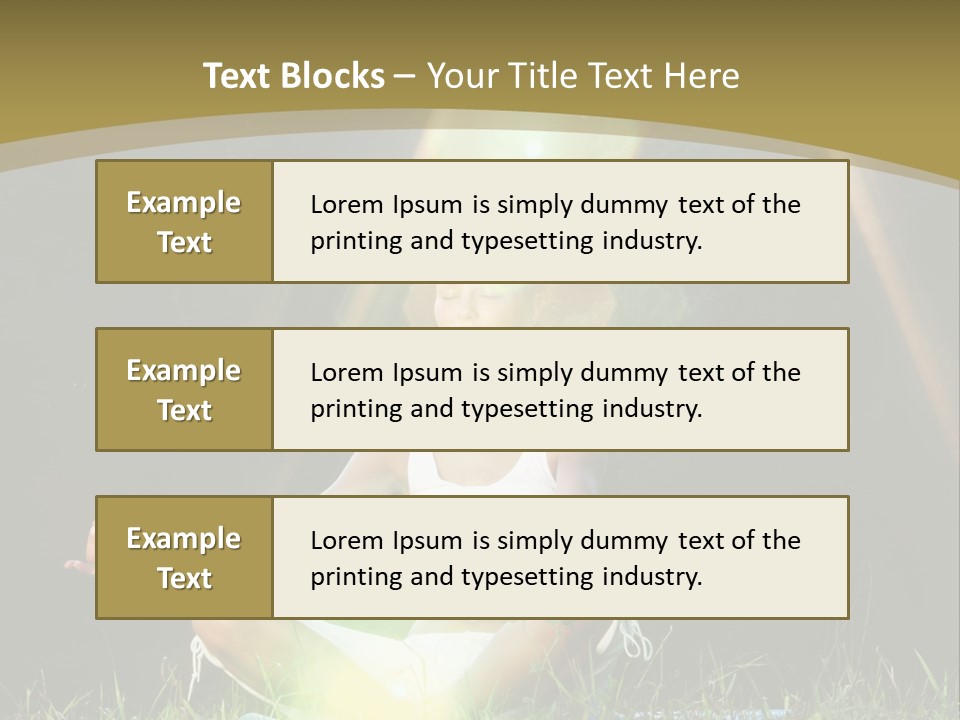 Standing Relax Hands PowerPoint Template