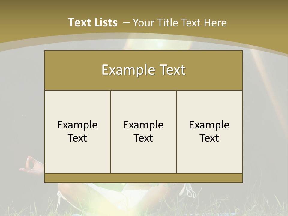 Standing Relax Hands PowerPoint Template