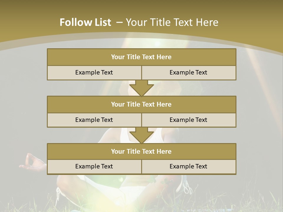 Standing Relax Hands PowerPoint Template