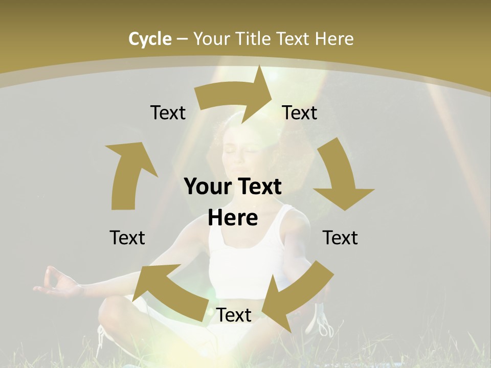 Standing Relax Hands PowerPoint Template