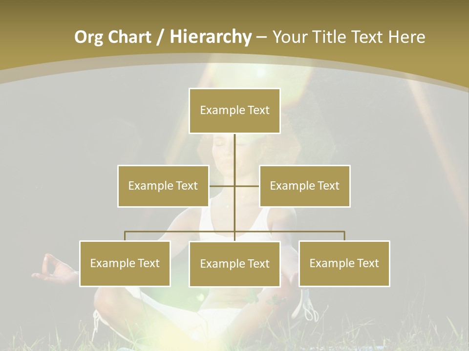 Standing Relax Hands PowerPoint Template