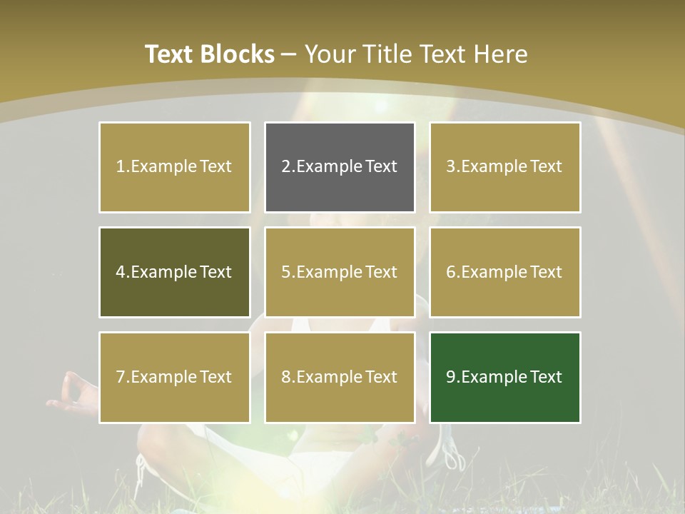 Standing Relax Hands PowerPoint Template