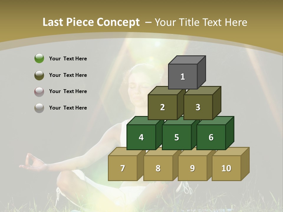 Standing Relax Hands PowerPoint Template