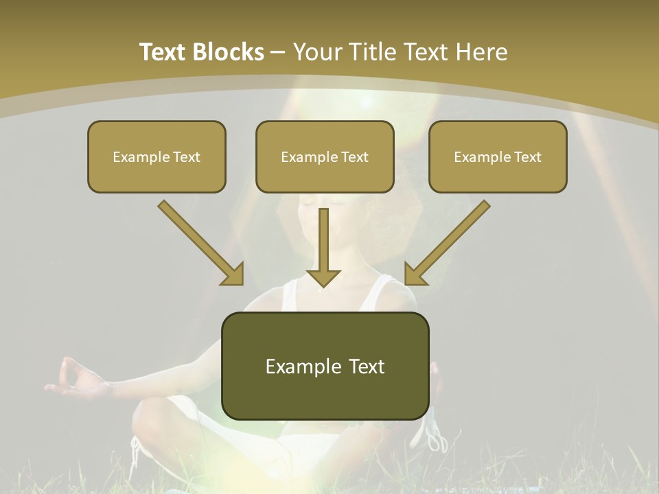 Standing Relax Hands PowerPoint Template