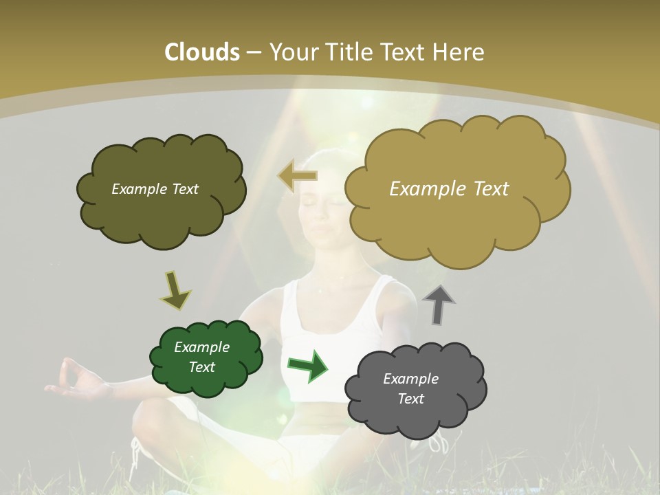 Standing Relax Hands PowerPoint Template