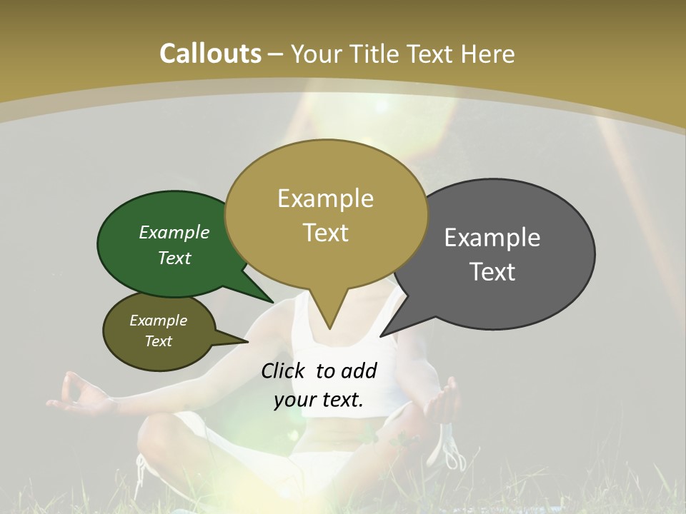 Standing Relax Hands PowerPoint Template