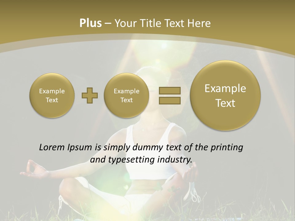 Standing Relax Hands PowerPoint Template