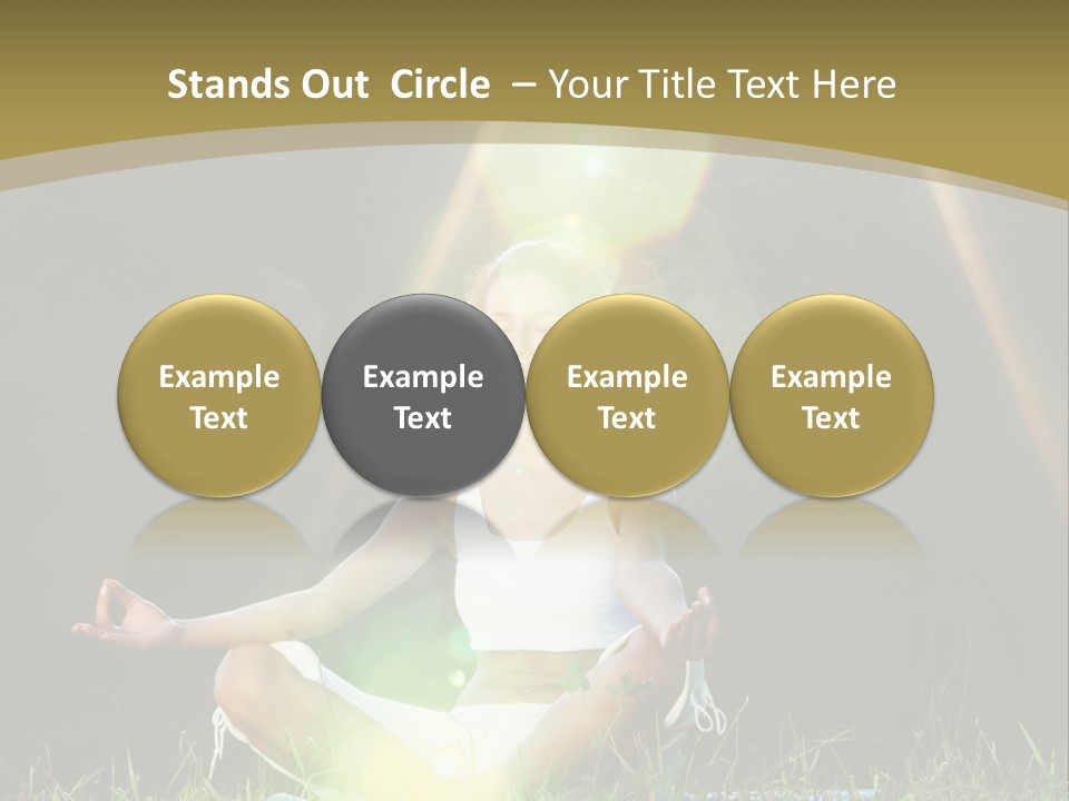 Standing Relax Hands PowerPoint Template