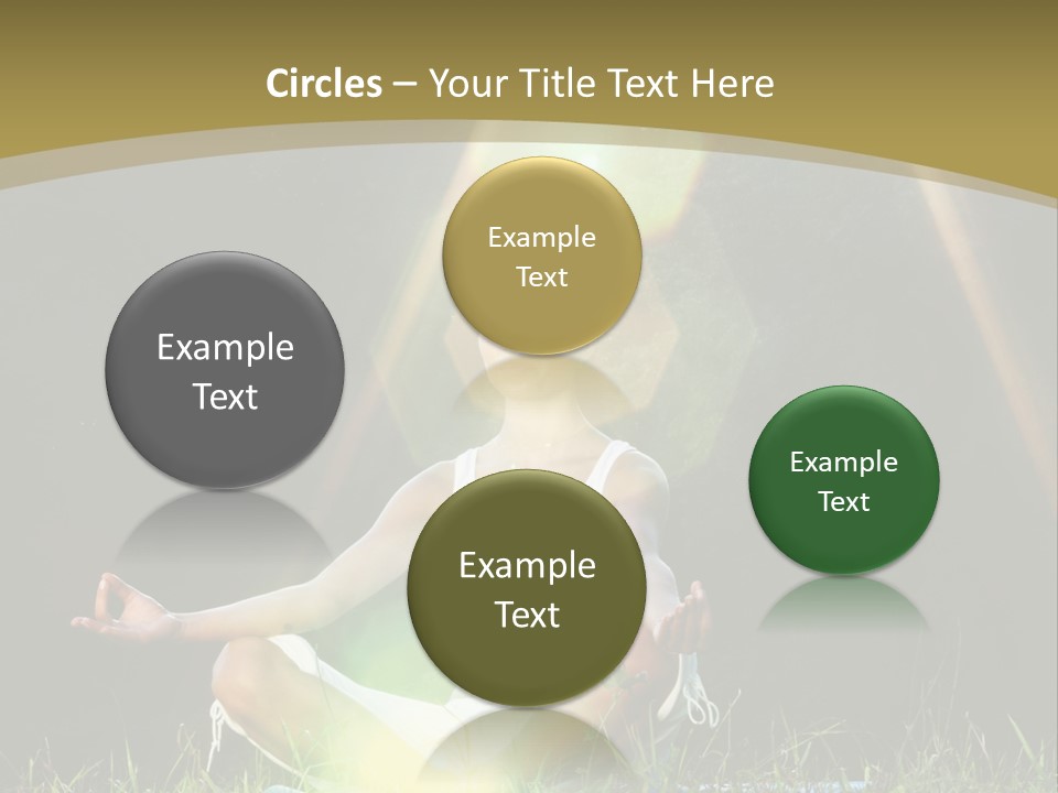 Standing Relax Hands PowerPoint Template