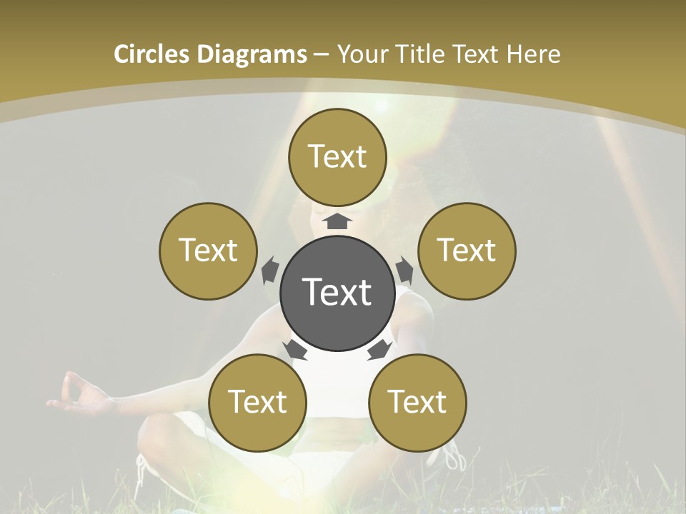 Standing Relax Hands PowerPoint Template