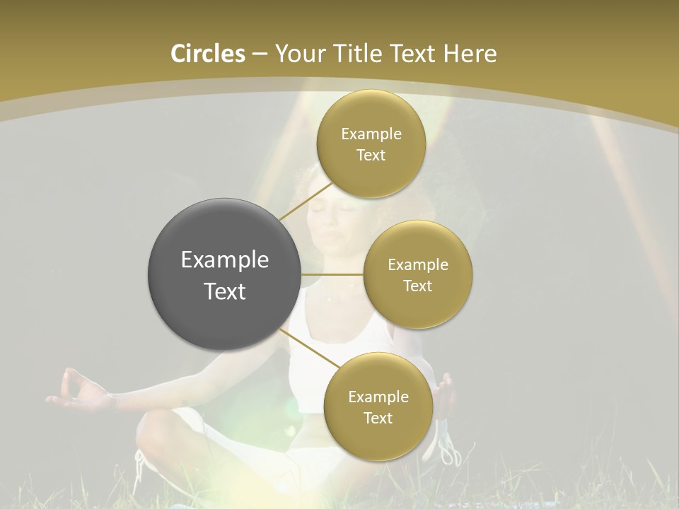 Standing Relax Hands PowerPoint Template