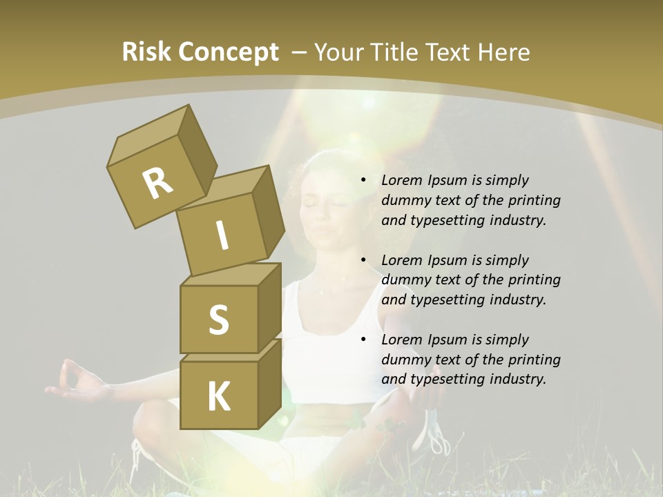 Standing Relax Hands PowerPoint Template