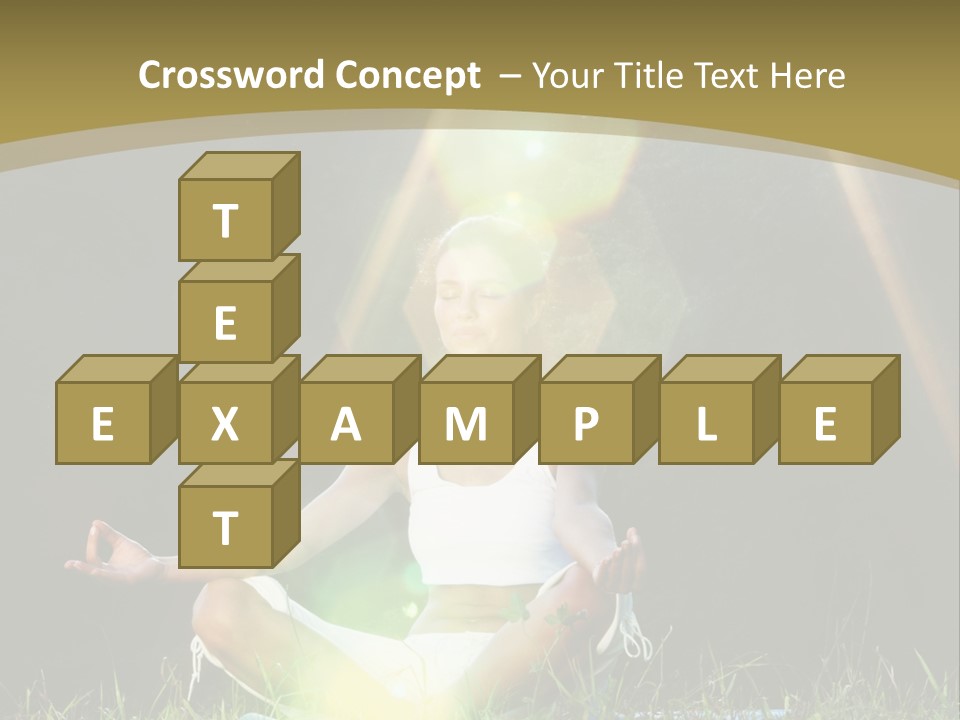 Standing Relax Hands PowerPoint Template