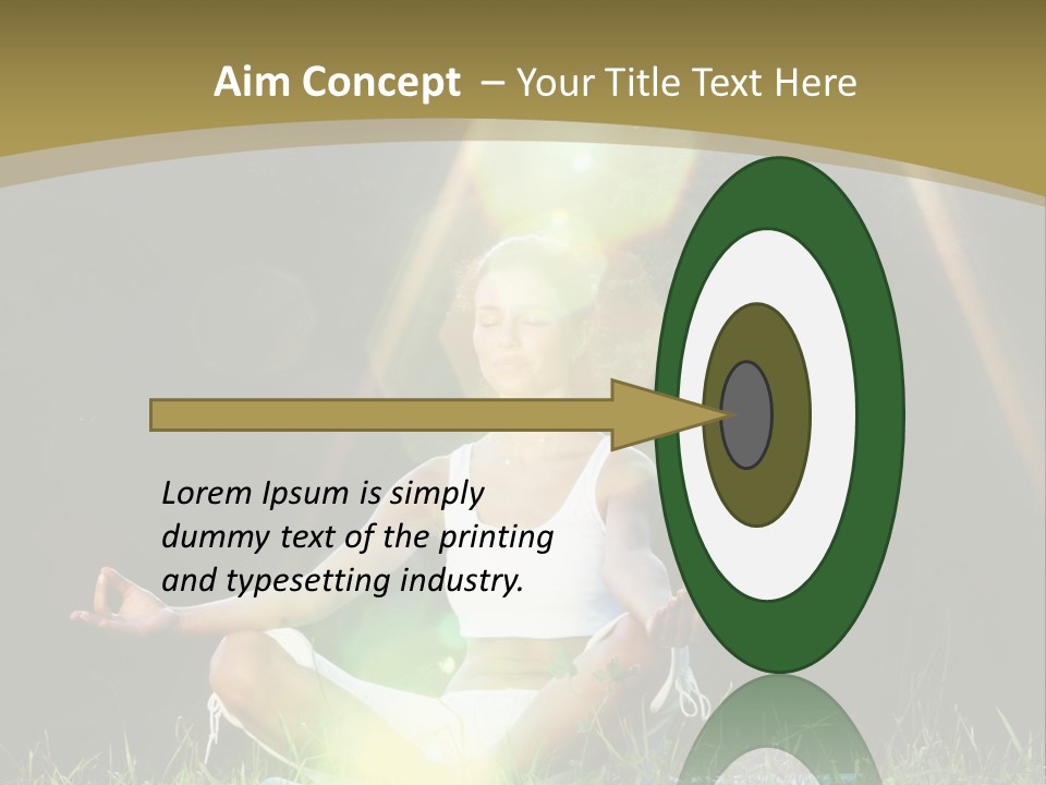 Standing Relax Hands PowerPoint Template