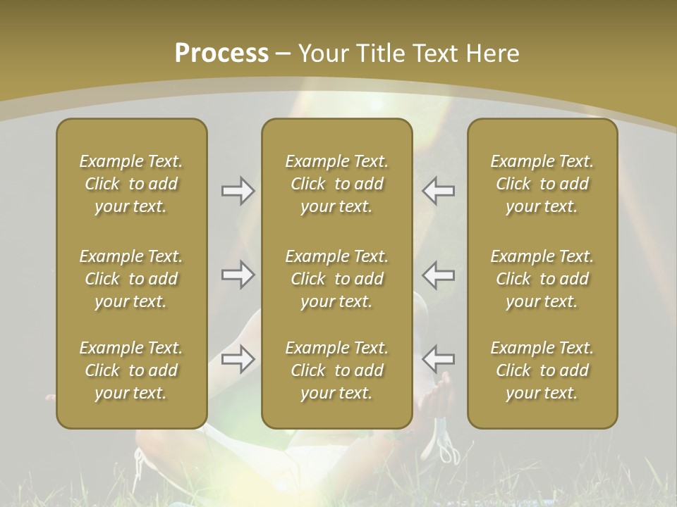 Standing Relax Hands PowerPoint Template