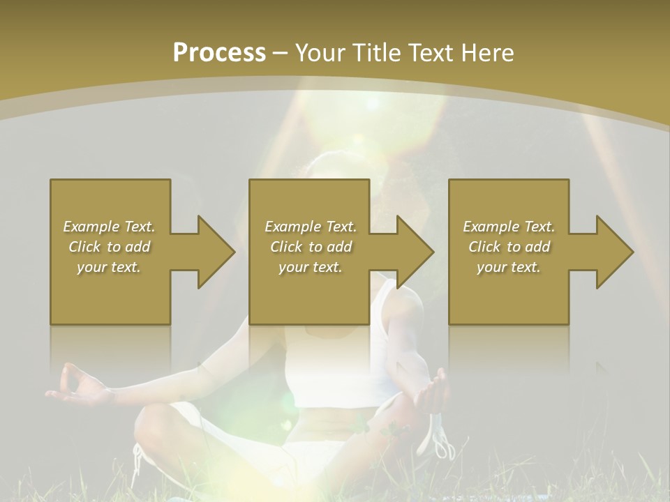 Standing Relax Hands PowerPoint Template