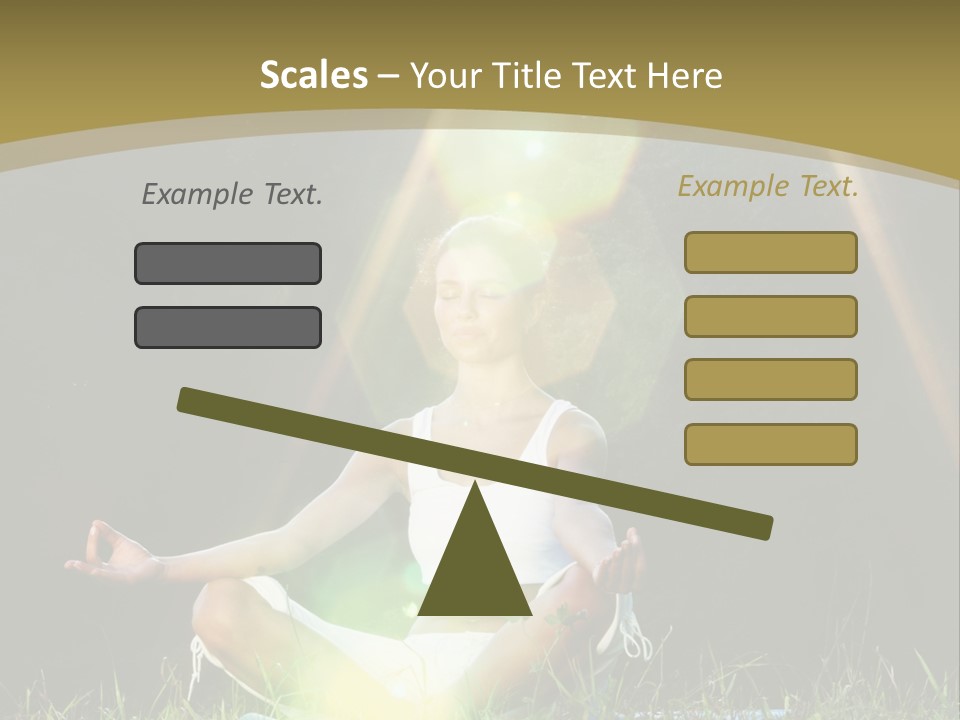 Standing Relax Hands PowerPoint Template