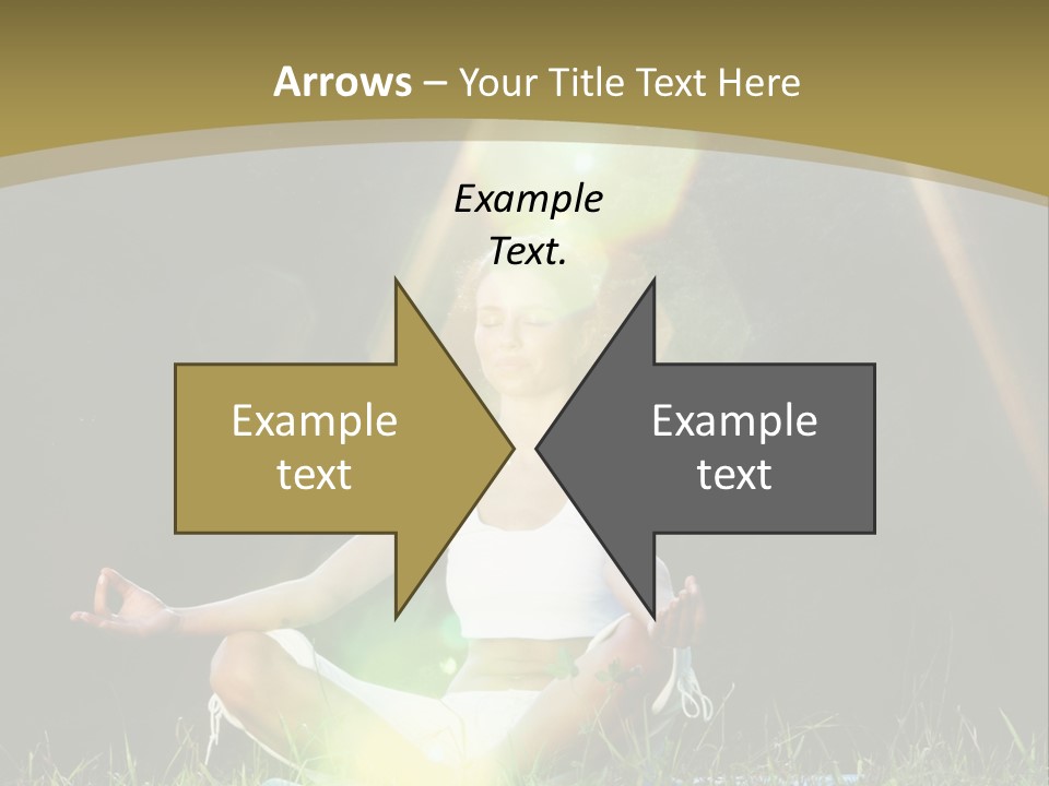 Standing Relax Hands PowerPoint Template