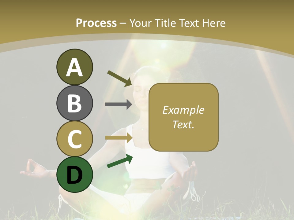 Standing Relax Hands PowerPoint Template