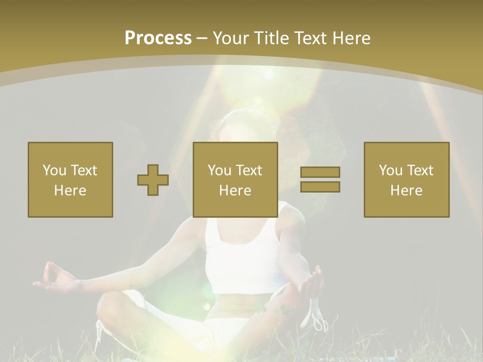 Standing Relax Hands PowerPoint Template