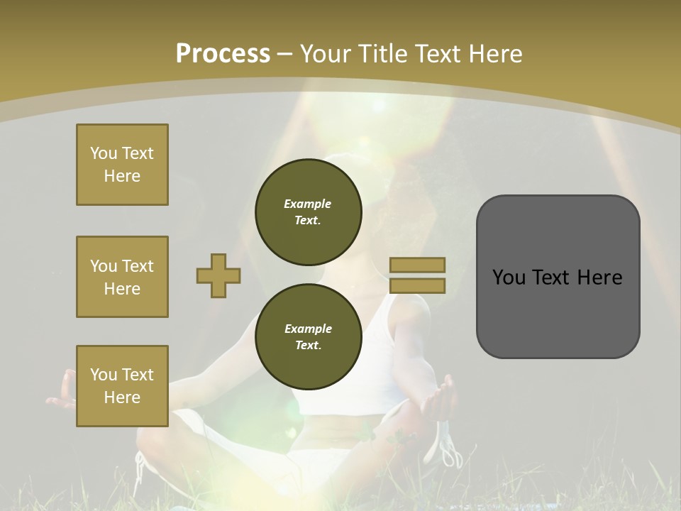 Standing Relax Hands PowerPoint Template