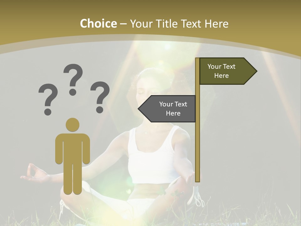 Standing Relax Hands PowerPoint Template