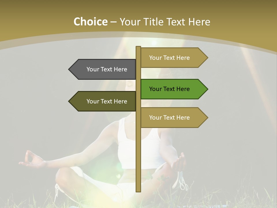 Standing Relax Hands PowerPoint Template