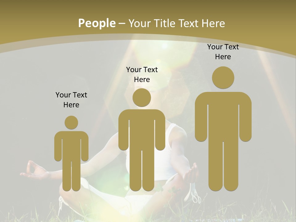 Standing Relax Hands PowerPoint Template