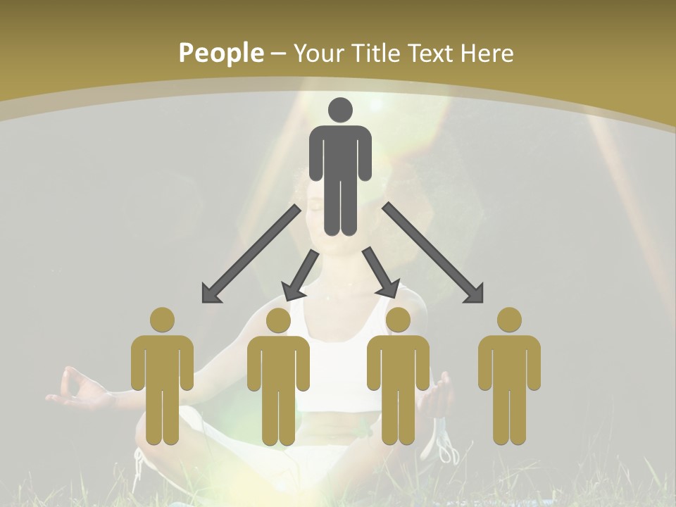 Standing Relax Hands PowerPoint Template