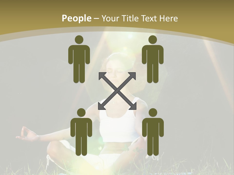 Standing Relax Hands PowerPoint Template