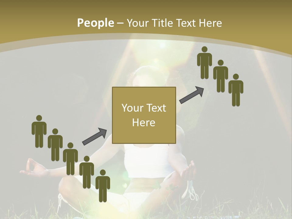 Standing Relax Hands PowerPoint Template