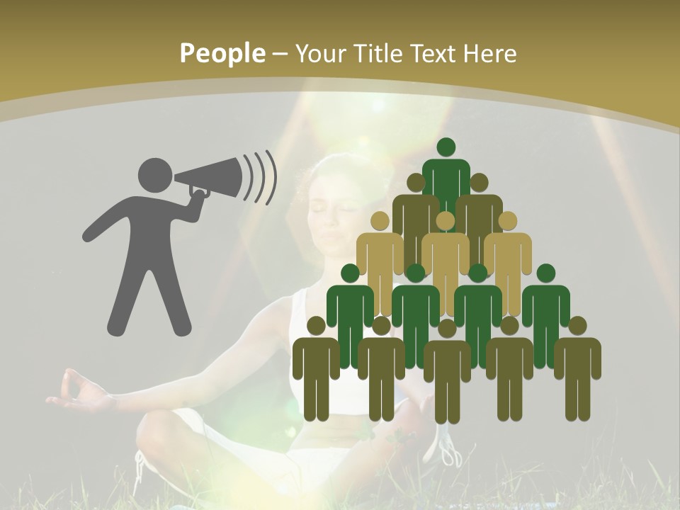 Standing Relax Hands PowerPoint Template