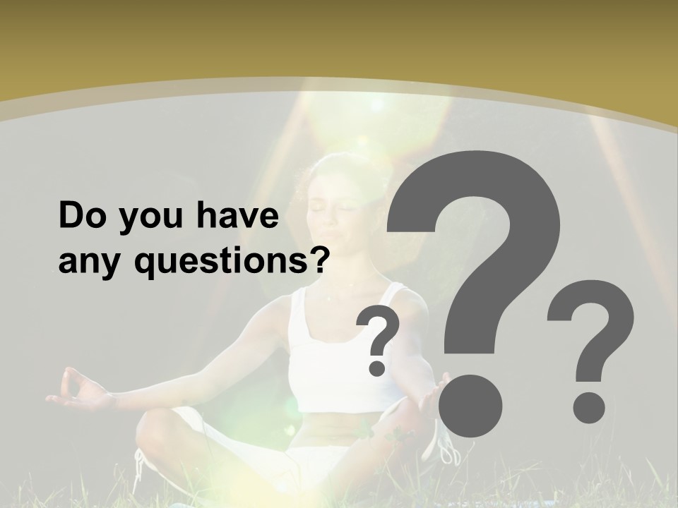 Standing Relax Hands PowerPoint Template