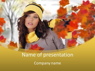 Face Model Season PowerPoint Template