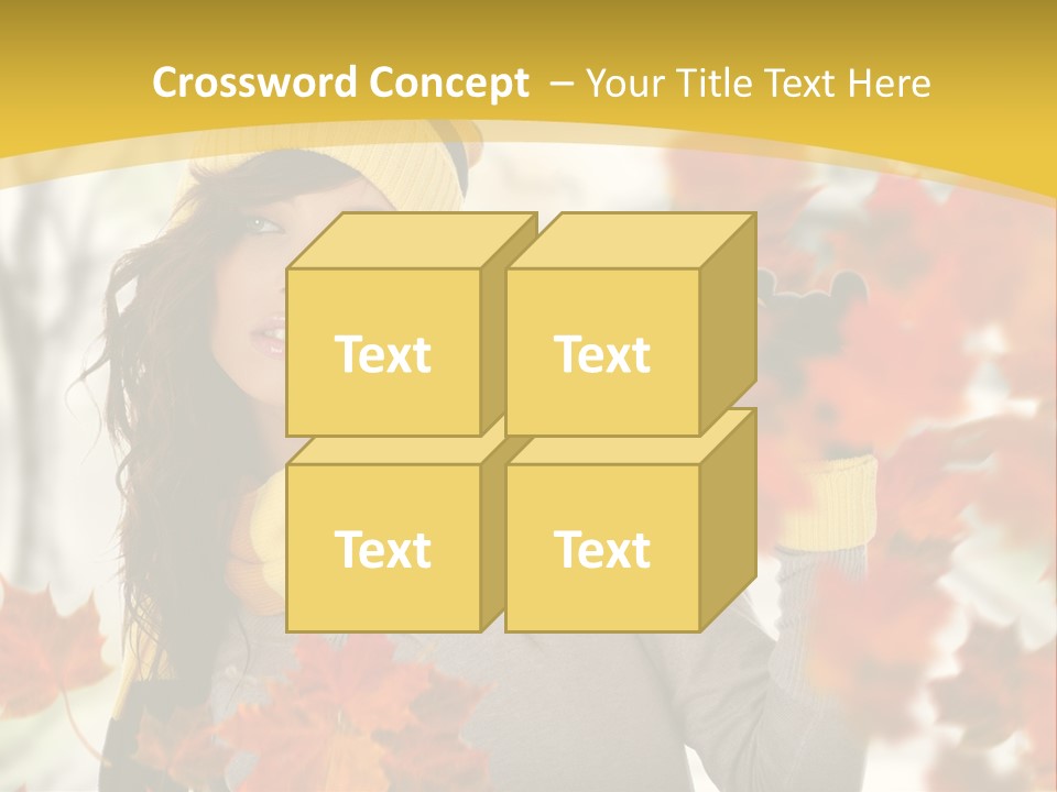 Face Model Season PowerPoint Template