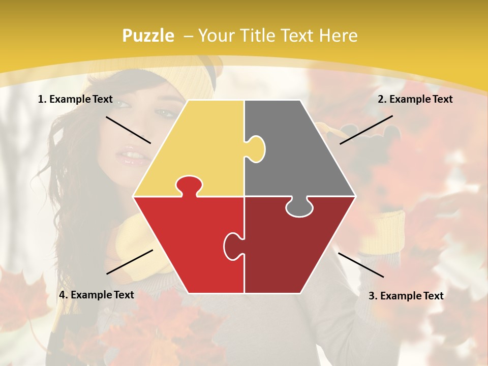 Face Model Season PowerPoint Template