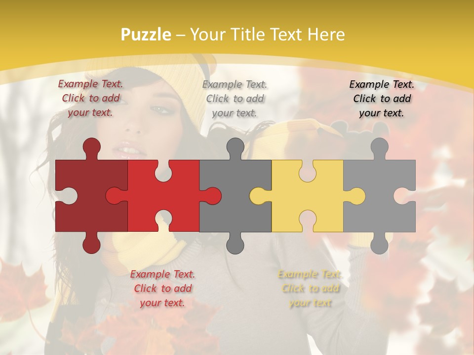 Face Model Season PowerPoint Template